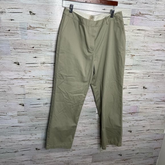 L.L Bean womens pants size 12 green - Picture 1 of 7